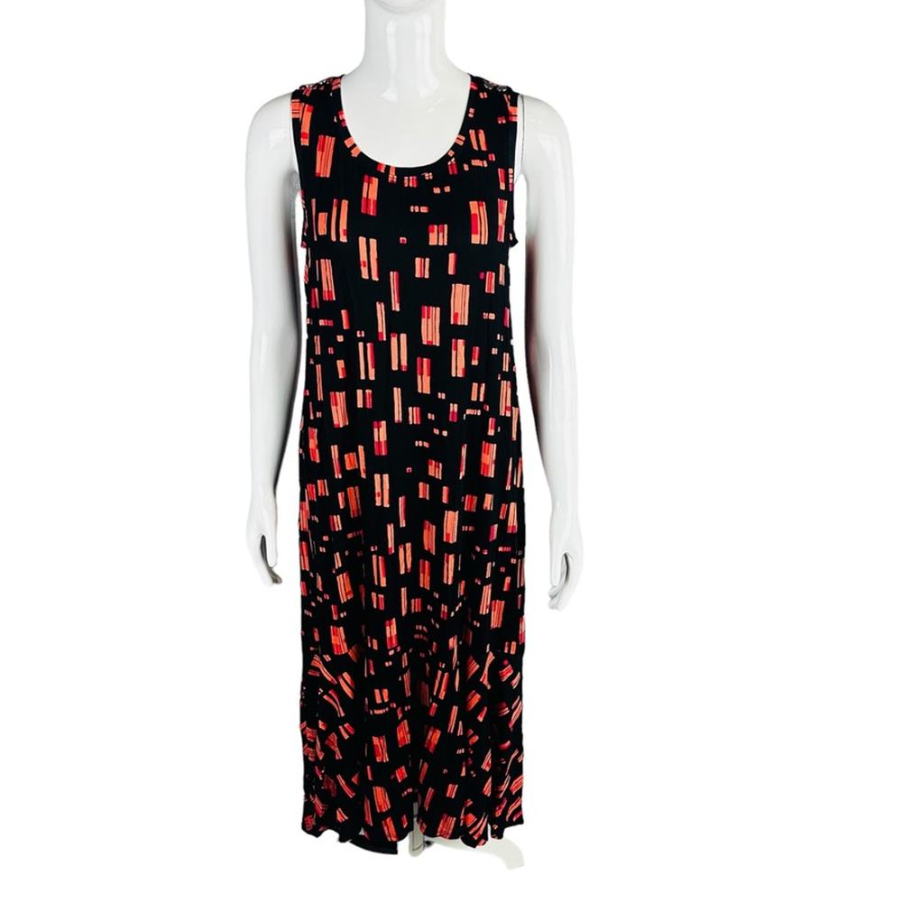 New Apt. 9 Womans Sz Small Dress Sleeveless Maxie‎ Geometric Black Stretch NWT